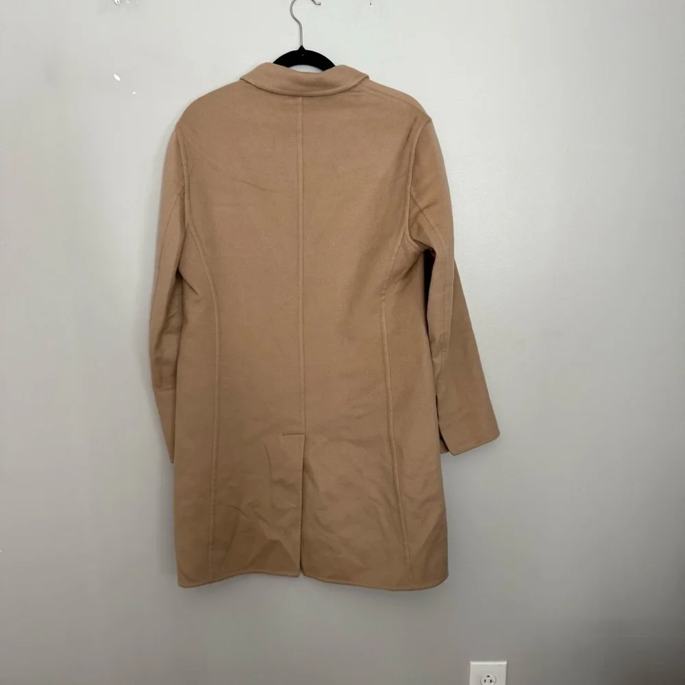Burberry Coat Long Single Breasted Cashmere Blend in Camel Tan